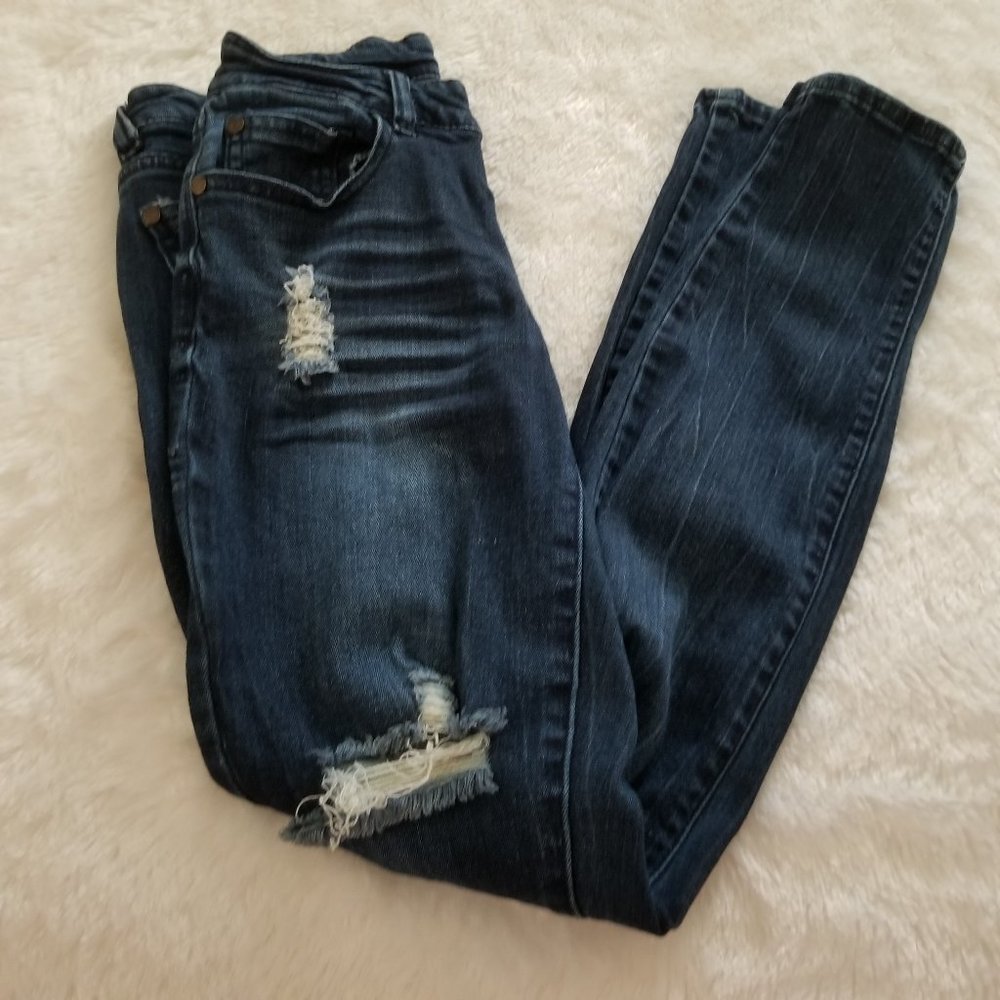 Refuge Distressed Skinny Jeans Size 4